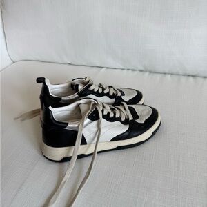 Steve Madden Black and White Everlie Sneakers